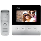 Domofony - Eura-Tech WIDEODOMOFON "EURA" VDP-19A3 HELIOS kolor 4,3" otwieranie 2 wejść A31A119 - miniaturka - grafika 1