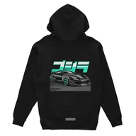 Odzież do sportów motorowych - Czarna bluza z kapturem Nissan Skyline 35GT-RR-L - miniaturka - grafika 1