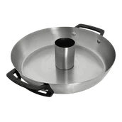 Akcesoria i części AGD - Enders 7793 drobiem naczynie do pieczenia do kurczaka system switch Grid, stal nierdzewna, naczynie do pieczenia, BBQ Griller do patyczki do kurczaka akcesoria na grilla, srebrna, 41 x 41 x 33 cm - miniaturka - grafika 1