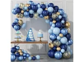 Balony i akcesoria - Zestaw balonów do girlandy balonowej granatowy - 133 szt. - miniaturka - grafika 1
