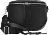 Nerki - Duża Nerka Damska Torebka Listonoszka Elegancka Klasyczna Crossbody Czarna - miniaturka - grafika 1