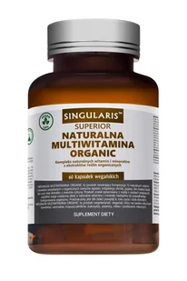 Organic Singularis Superior Naturalna Multiwitamina suplement diety, 60 kapsułek  3599642 - Witaminy i minerały - miniaturka - grafika 1