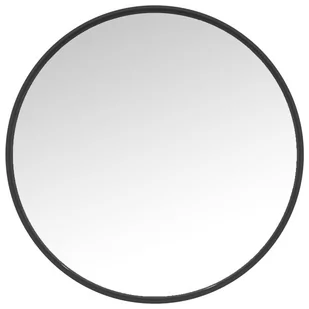 vidaXL Lustro ścienne, czarne, 50 cm - Lustra - miniaturka - grafika 1