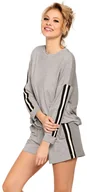 Piżamy damskie - Szara, krótka piżama PIGEON 4XL - miniaturka - grafika 1