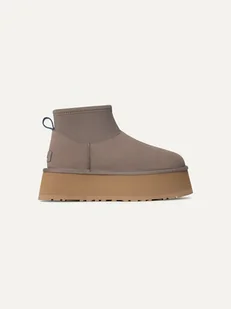 UGG Skórzane botki "Classic Mini Dipper" w kolorze fioletowym - Botki damskie - miniaturka - grafika 1