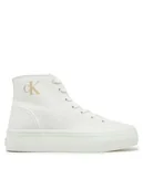 Trampki damskie - Calvin Klein Jeans Trampki YW0YW01764 Biały - miniaturka - grafika 1