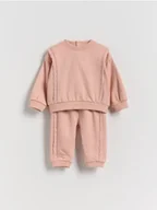 Komplety dla niemowląt - Reserved - Bawełniany komplet - brudny róż - miniaturka - grafika 1