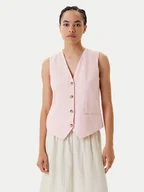 Kamizelki damskie - United Colors Of Benetton Kamizelka 2AGHDJ00G Różowy Slim Fit - miniaturka - grafika 1