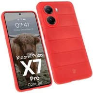 Etui i futerały do telefonów - Bizon Pancerne etui Case Tur do Xiaomi Poco X7 Pro, czerwone - miniaturka - grafika 1