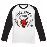 Koszulki męskie - HELLFIRE CLUB Stranger Things Koszulka z Długim Rękawem Serial Netflix r. M - miniaturka - grafika 1