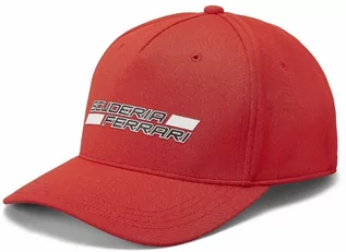 Czapki damskie - Czapka Scuderia Ferrari F1 Logo z daszkiem czerwona - grafika 1