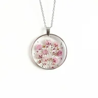 Naszyjniki - Naszyjnik z kwiatami, prezent dla babci - miniaturka - grafika 1