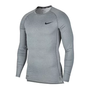 Nike Pro Top Compression Crew dł. rękaw 068 : Rozmiar - S - Pozostała odzież narciarska - miniaturka - grafika 1