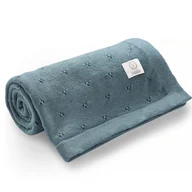 Koce i narzuty dla dzieci - YOSOY Yosoy - Koc dziany 100% merino wool JERSEY krem melanż 71035-uniw - miniaturka - grafika 1