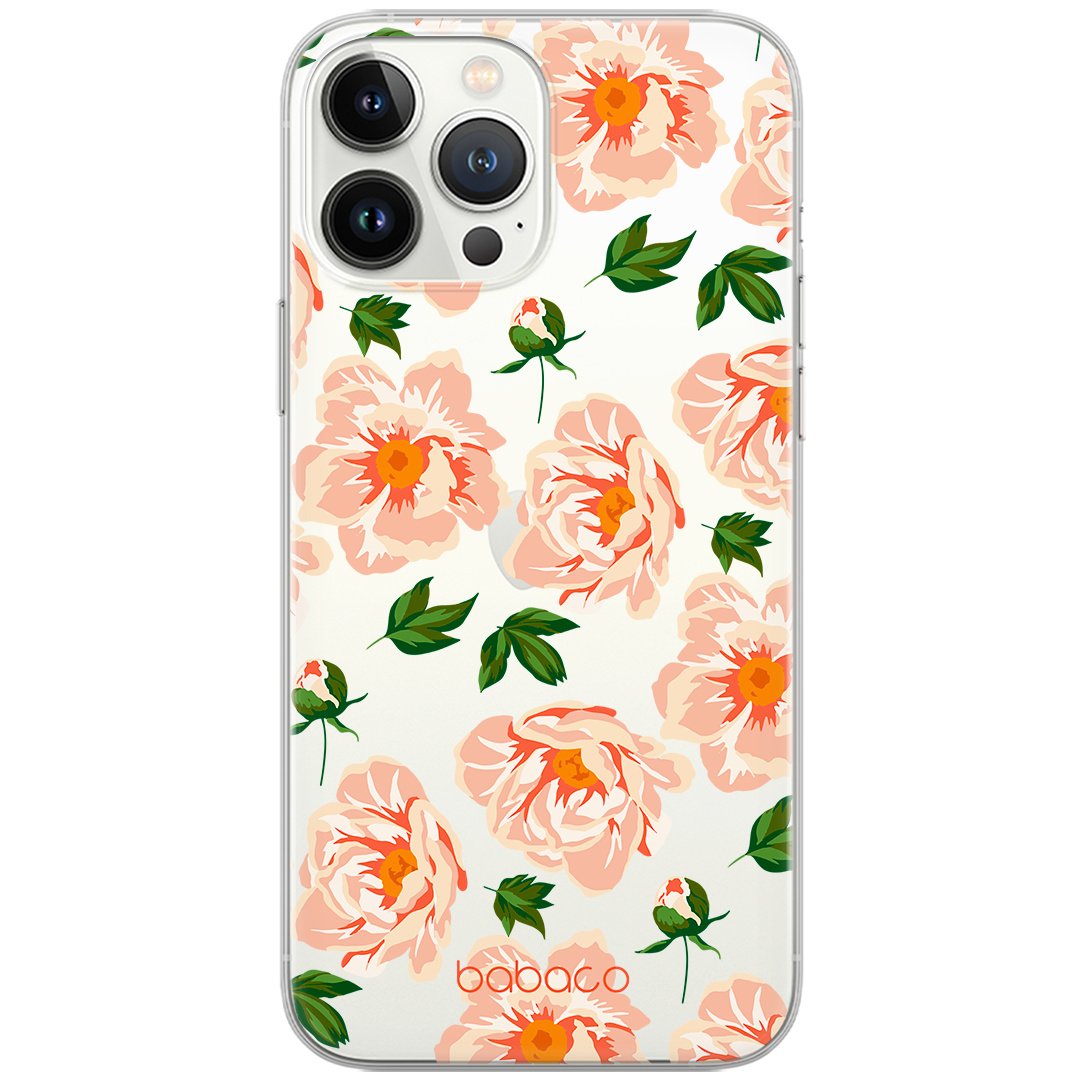Etui do Samsung M33 5G Kwiaty 014 Babaco Nadruk częściowy Przeźroczysty