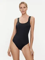 Stroje kąpielowe - Calvin Klein Swimwear Strój kąpielowy KW0KW02422 Czarny - miniaturka - grafika 1