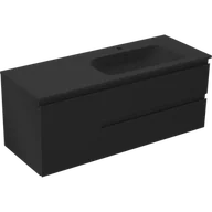 Szafki łazienkowe - Mexen Orio szafka łazienkowa 120 cm z umywalką Vela prawą, 2S, 1D, czarna mat - 91A13-12047-3-BBFFF71-W23P71 - miniaturka - grafika 1