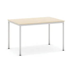 B2B Partner Stół do jadalni i stołówki, jasnoszara konstrukcja, 1200x800 mm, brzoza 555250 - Stoły - miniaturka - grafika 1