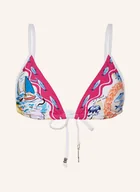 Stroje kąpielowe - Seafolly Góra Od Bikini Trójkątnego Wish You Were Here pink - miniaturka - grafika 1