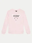 Bluzki damskie - Guess Bluzka J74Q10 KAUG0 Różowy Regular Fit - miniaturka - grafika 1