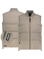 Kamizelki damskie - Sublevel Kamizelka pikowana w kolorze szarobrązowym - miniaturka - grafika 1