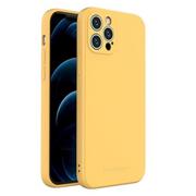 Etui i futerały do telefonów - Wozinsky Color Case silikonowe elastyczne wytrzymałe etui iPhone 13 mini żółty - miniaturka - grafika 1