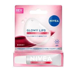 NIVEA Glow Lips balsam do ust SPF30 Berry 10 ml - Balsamy do ust NIVEA Glow Lips balsam do ust SPF30 Berry 10 ml - Balsamy do ust - miniaturka - grafika 1