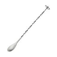 Pozostałe akcesoria barmańskie - Cilio łyżeczka koktajlowa z tłuczkiem skręcona stal nierdzewna 25 cm CI-470253 - miniaturka - grafika 1