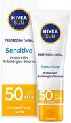 Balsamy i kremy do opalania - Przeciwsłoneczny krem do twarzy dla skóry wrażliwej Nivea Sun Facial Sensitive SPF50 50 ml (4005900600264) - miniaturka - grafika 1