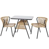 Meble ogrodowe - HOME & GARDEN Fiuggi Black-Beige 526184 - miniaturka - grafika 1