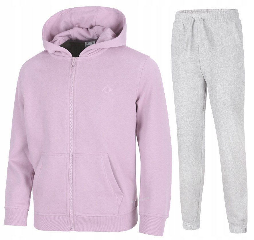 4F OCIEPLANY DZIEWCZÄCY DRES KOMPLET BLUZA SPODNIE / rozm 158