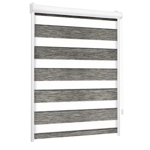 Roleta w kasecie dzień noc Naturale szara 102 x 150 cm prawa - Rolety - miniaturka - grafika 1