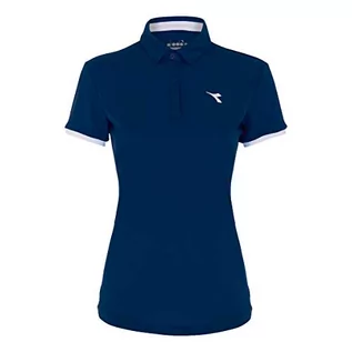 Koszulki i topy damskie - Diadora Diadora Damska koszulka polo Court ciemnoniebieska, biała, S 102172448 - grafika 1