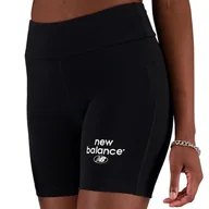 Spodnie sportowe damskie - Spodenki New Balance WS31504BK - czarne - miniaturka - grafika 1