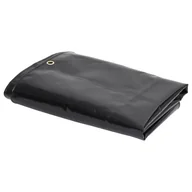 Folie budowlane - vidaXL Plandeka 650 g/m², 1,5x6 m, czarna - miniaturka - grafika 1
