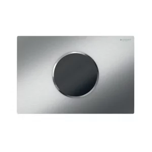 GEBERIT 115.909.SN.6 Elektroniczny zestaw uruchamiający WC Geberit, IR, zasilanie bateryjne, Sigma10, 12cm, stal nierdz. - Przyciski spłukujące - miniaturka - grafika 1
