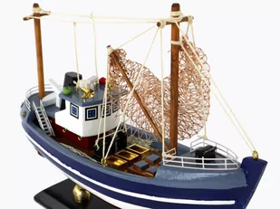 Statek Kolekcjonerski Drewniany Kuter Rybacki - Modele zdalnie sterowane - miniaturka - grafika 4
