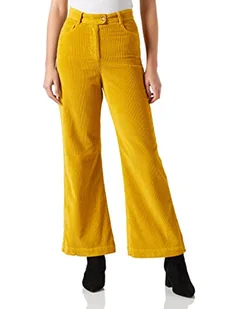 United Colors of Benetton Spodnie Damskie, Żółty 29u, 36 - Spodnie damskie - miniaturka - grafika 1