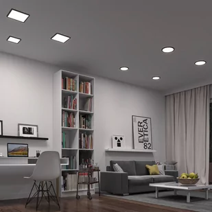 Paulmann Areo ZigBee CCT kątowy czarny 23x23cm - Lampy pozostałe - miniaturka - grafika 1
