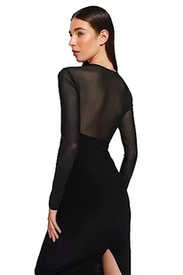 Trendyol FeMan Bodycon Sukienka z dzianiny o wąskim kroju, czarny, L, Czarny, L - Sukienki - miniaturka - grafika 1