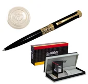 Długopisy - Długopis Regal RE12D z serii CHARLES, czarny - miniaturka - grafika 1