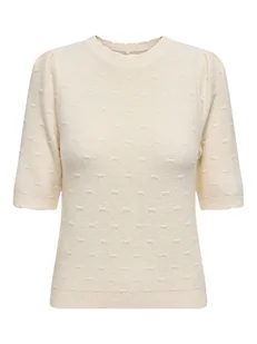 ONLY Sweter w kolorze kremowym - Swetry damskie - miniaturka - grafika 1
