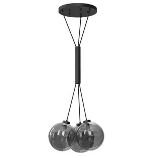 Wisząca lampa salonowa DOHAR 9143 Shilo nad stół grono szkło czarna - Lampy sufitowe - miniaturka - grafika 1