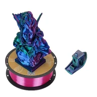 Filamenty i akcesoria do drukarek 3D - filament do drukarek 3D, jedwabiste wykończenie, opcja trzech kolorów, czerwony zielony niebieski - miniaturka - grafika 1