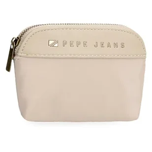 Pepe Jeans Morgan Portfel Beżowy 11,5x8,5x1,5 cm Poliester i PU by Joumma Bags, Beis, Talla única, portmonetka - Portfele - miniaturka - grafika 1