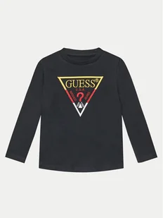Guess Bluzka N4YI36 K8HM4 Czarny Regular Fit - Bluzki damskie - miniaturka - grafika 1
