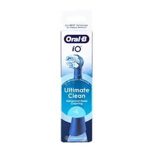 ORAL-B iO Ultimate Clean Black końcówki do szczoteczki elektrycznej ORAL-B iO czarne 4 sztuki - Końcówki do szczoteczek elektrycznych - miniaturka - grafika 1