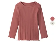 Bluzki dla dziewczynek - lupilu® Koszulka dziecięca z długim rękawem - miniaturka - grafika 1