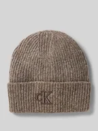Czapki damskie - Czapka beanie z wyhaftowanym logo model ‘THICK’ - miniaturka - grafika 1