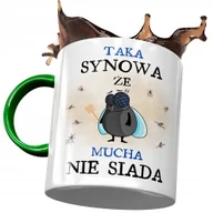 Kubki - Kubek Zielony Dla Synowej Żony Syna Prezent z Nadrukiem ze Zdjęciem + Opakowanie na prezent (wzór 02) - miniaturka - grafika 1